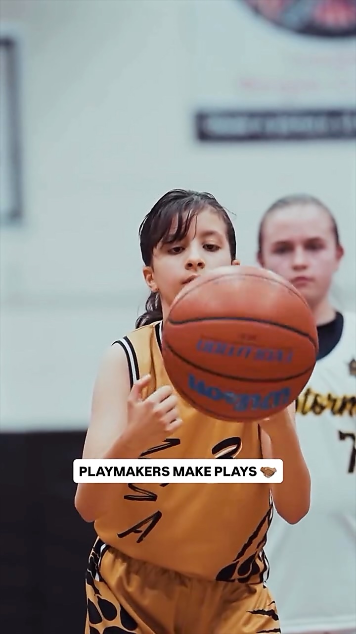 Reel: a young player in a gold ZSA jersey controlling the ball — “Playmakers make plays”